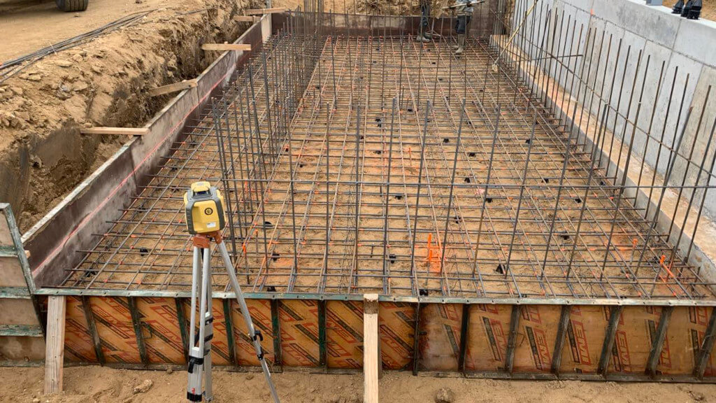 surveying and foundation work