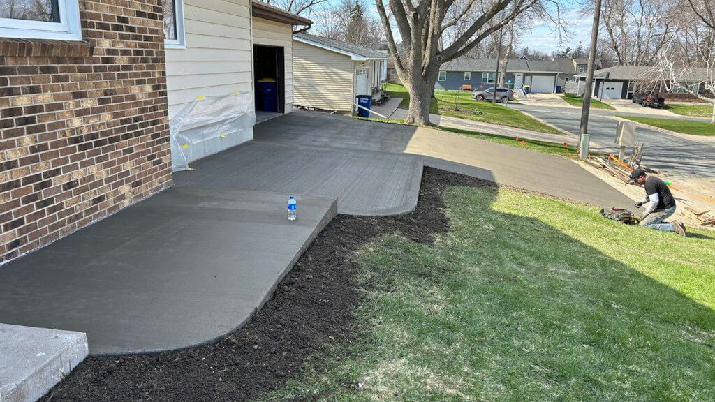 concrete driveway
