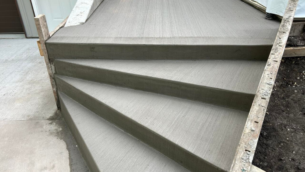 concrete stair up close